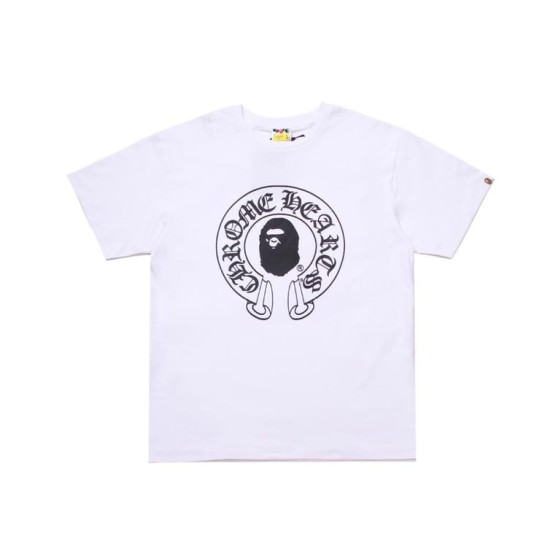 White BAPE x Chrome Hearts Collab T-Shirt